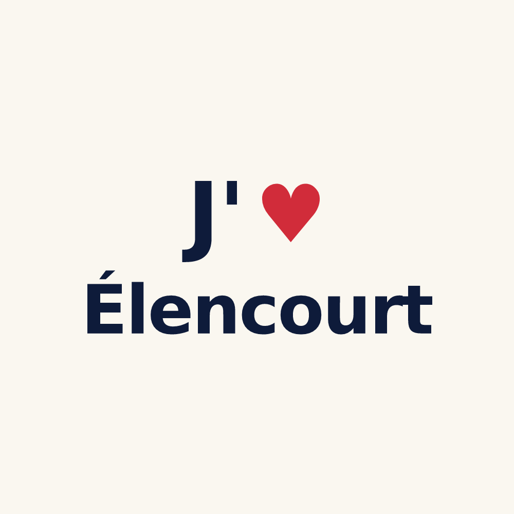 Tasse personnalisée Élencourt — design J'aime Élencourt