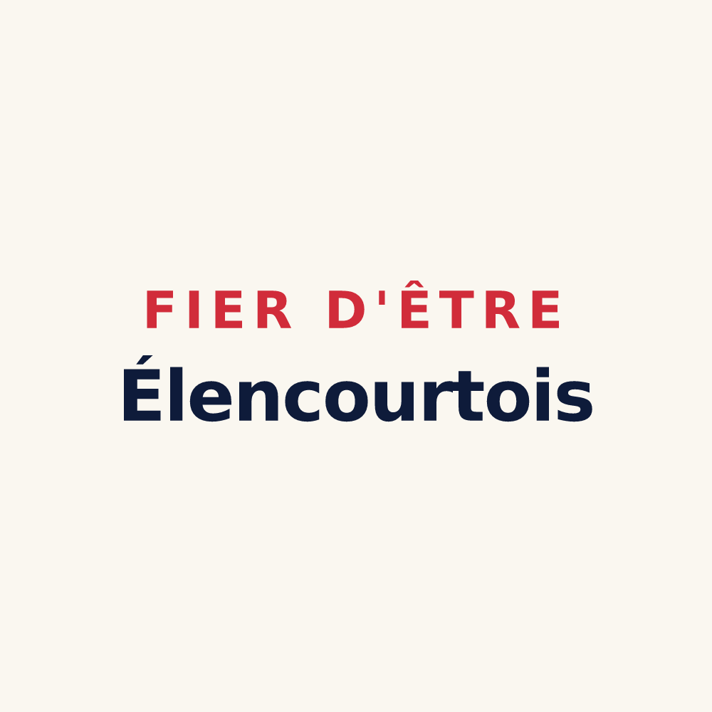 Tasse « Fier d'être Élencourtois » — design pour Élencourt