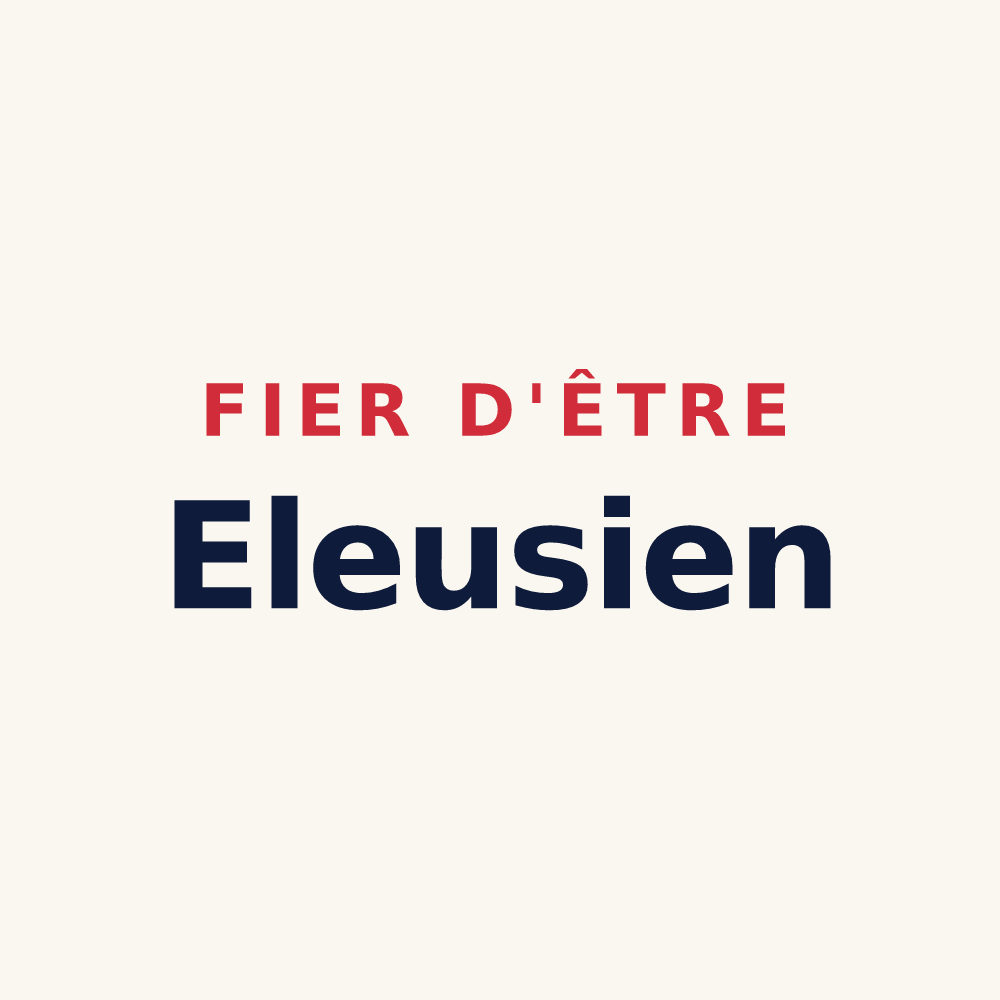 Tasse « Fier d'être Eleusien » — design pour Éleu-dit-Leauwette