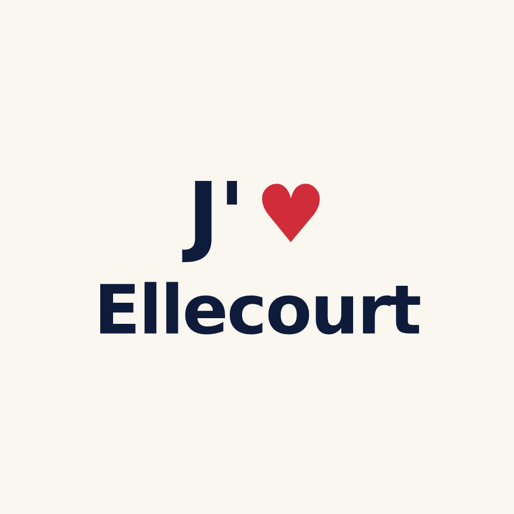 Tasse personnalisée Ellecourt — design J'aime Ellecourt