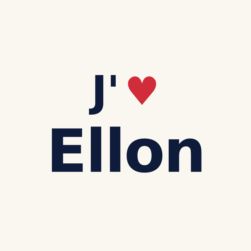 Tasse personnalisée Ellon — design J'aime Ellon