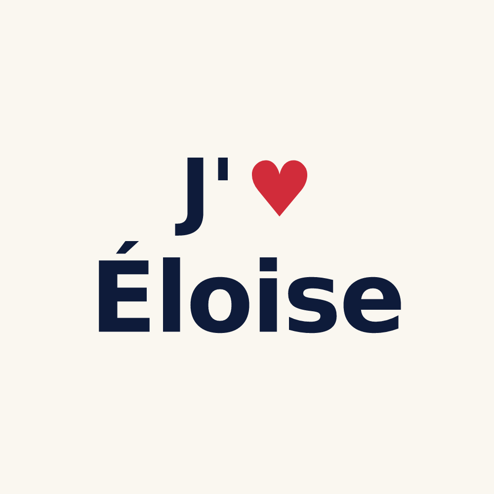 Tasse personnalisée Éloise — design J'aime Éloise