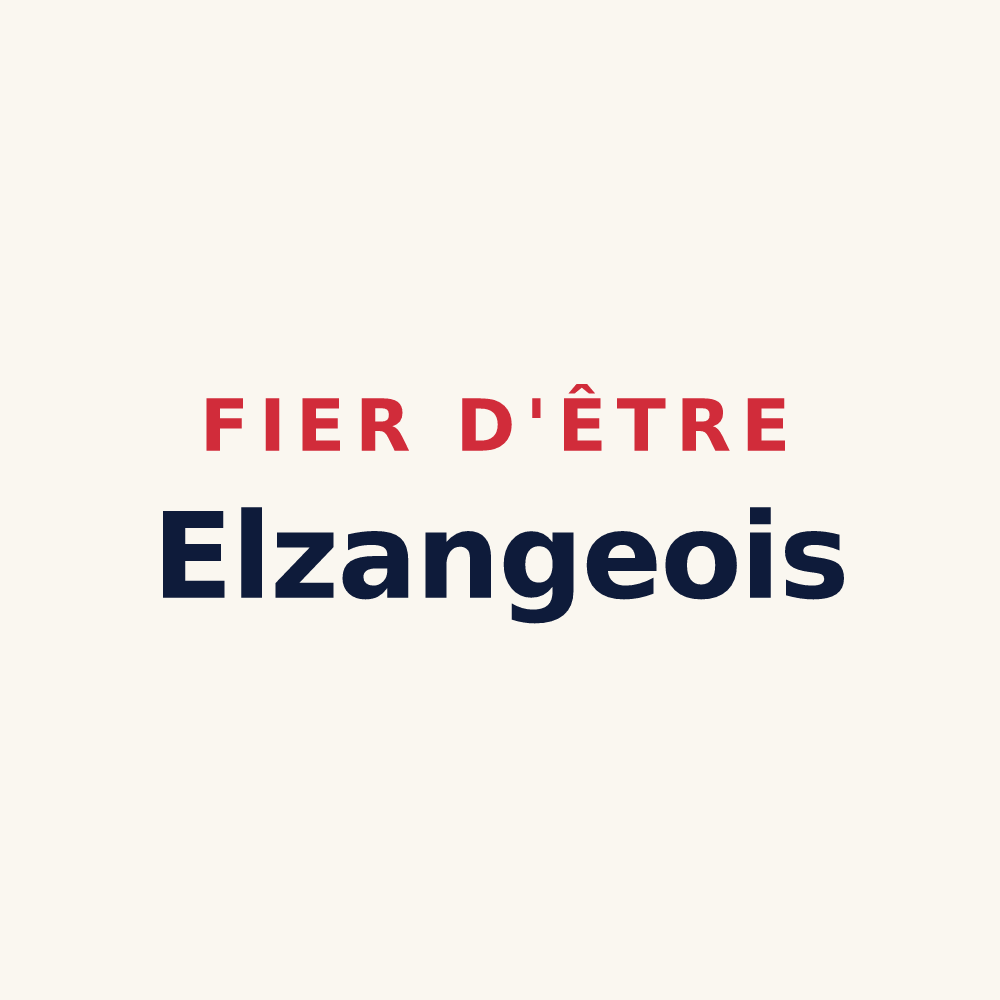 Tasse « Fier d'être Elzangeois » — design pour Elzange