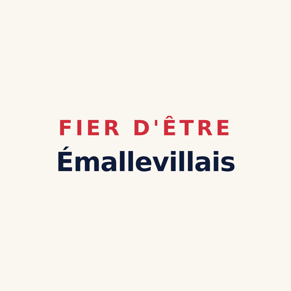 Tasse « Fier d'être Émallevillais » — design pour Émalleville