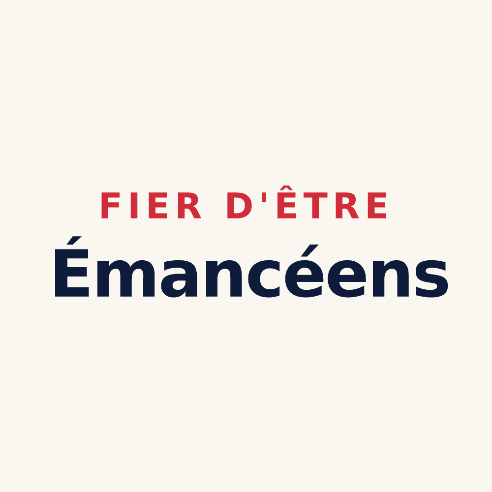 Tasse « Fier d'être Émancéens » — design pour Émancé