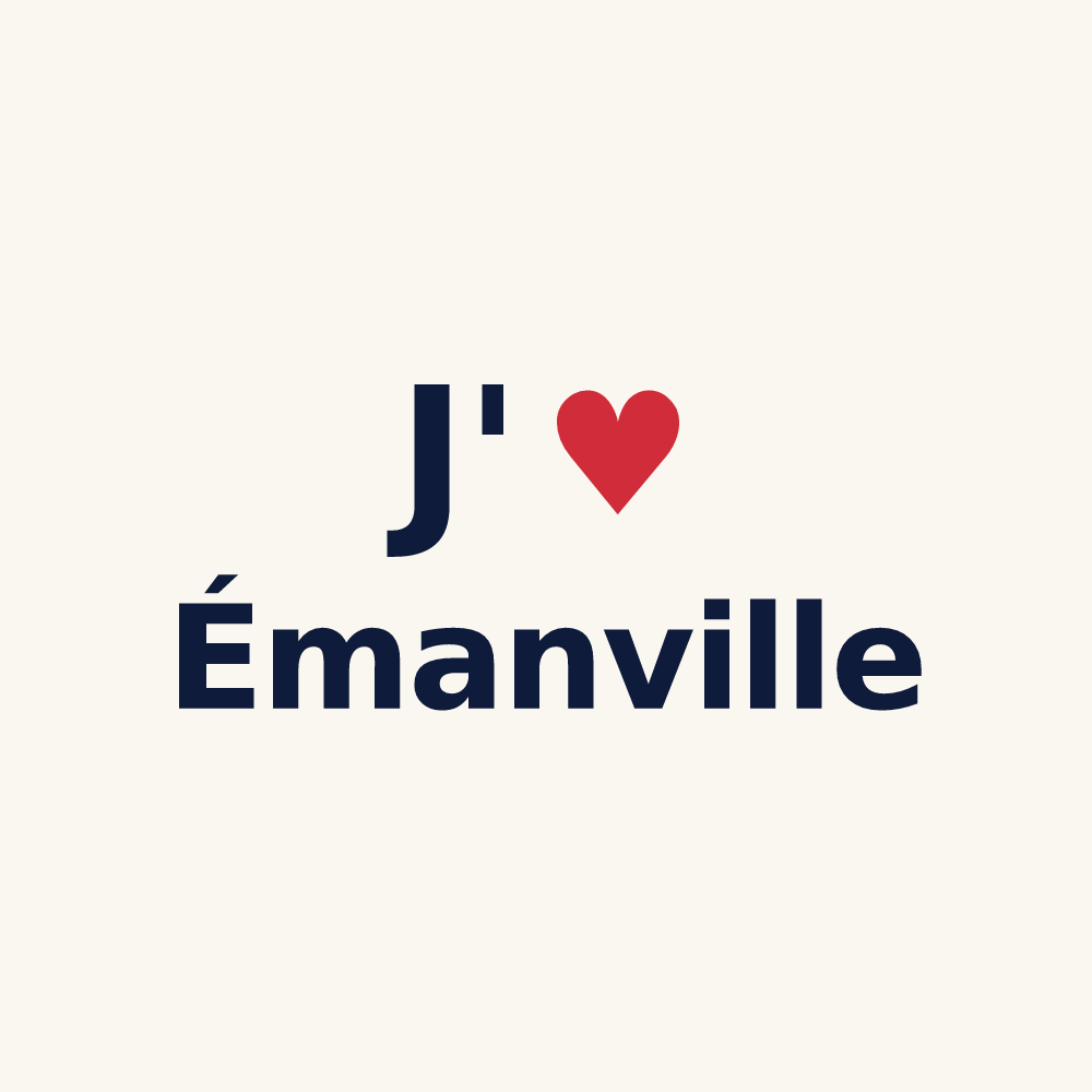 Tasse personnalisée Émanville — design J'aime Émanville