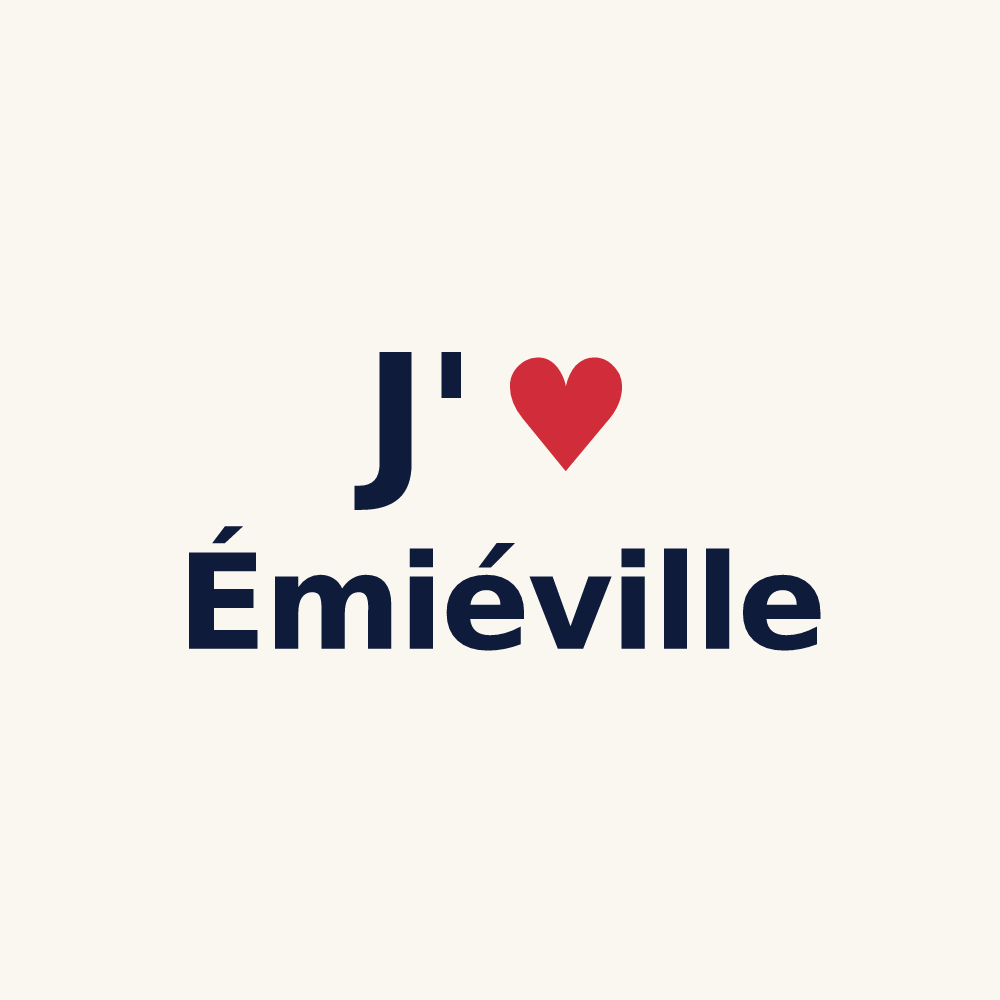 Tasse personnalisée Émiéville — design J'aime Émiéville