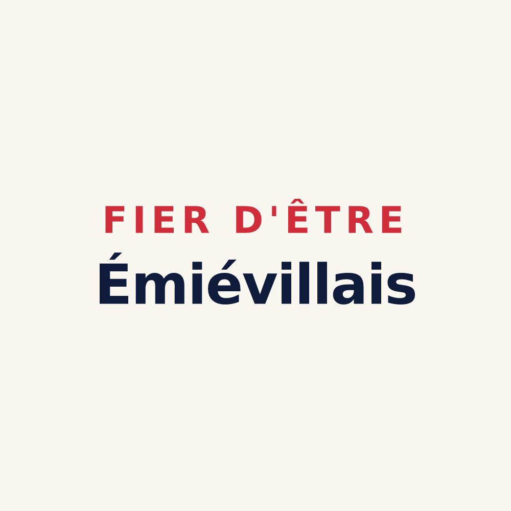 Tasse « Fier d'être Émiévillais » — design pour Émiéville