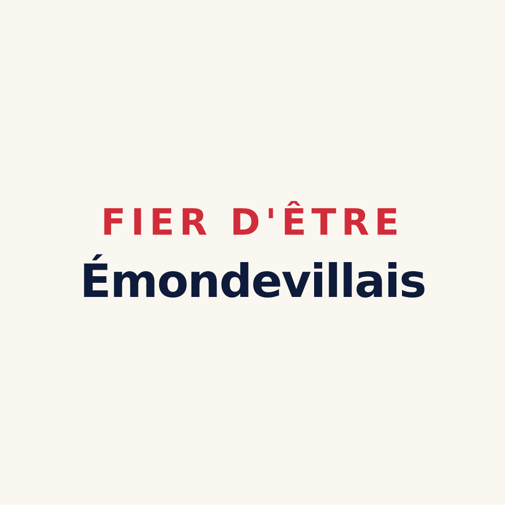 Tasse « Fier d'être Émondevillais » — design pour Émondeville