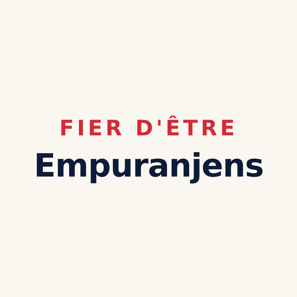Tasse « Fier d'être Empuranjens » — design pour Empurany