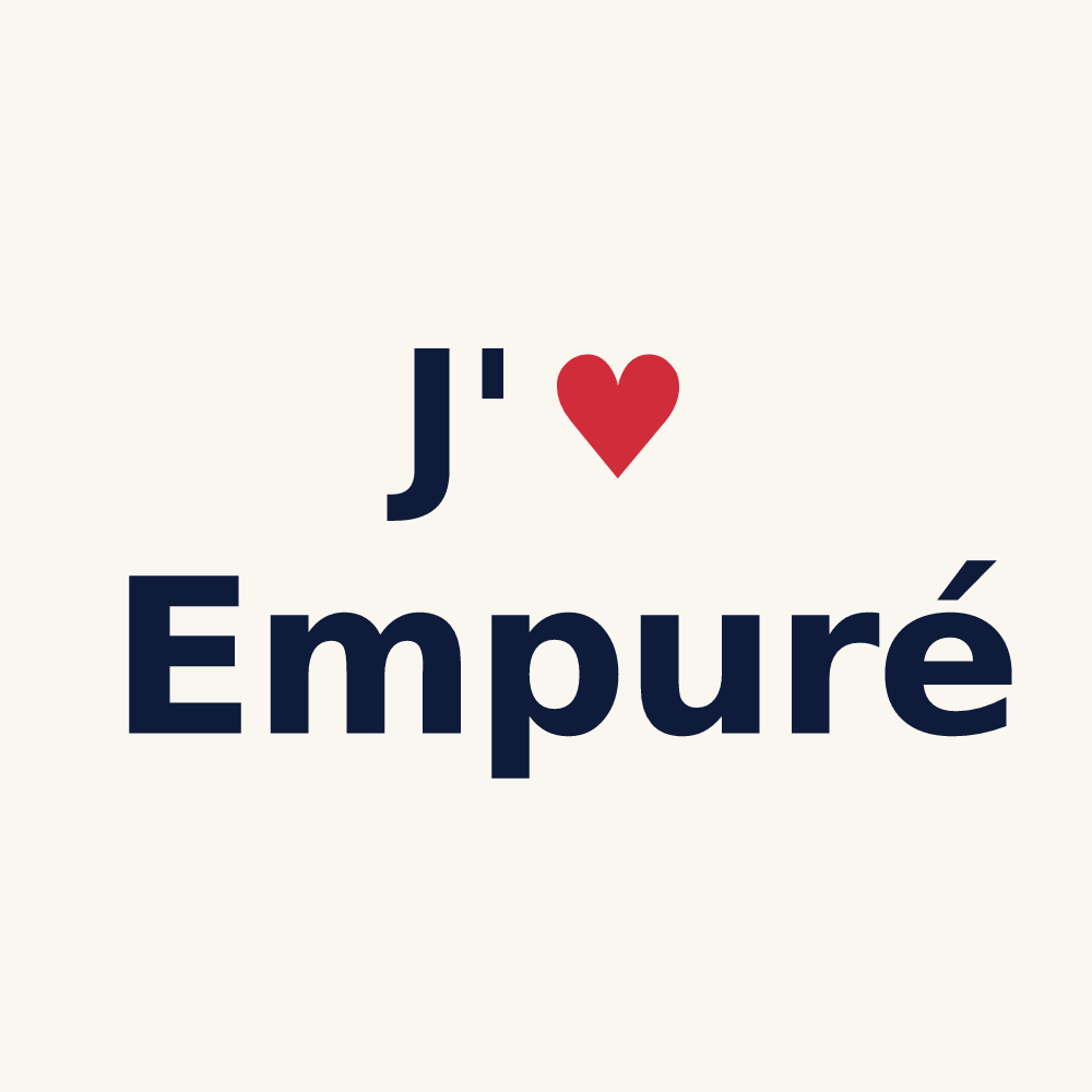 Tasse personnalisée Empuré — design « J'aime Empuré » imprimé sur la tasse