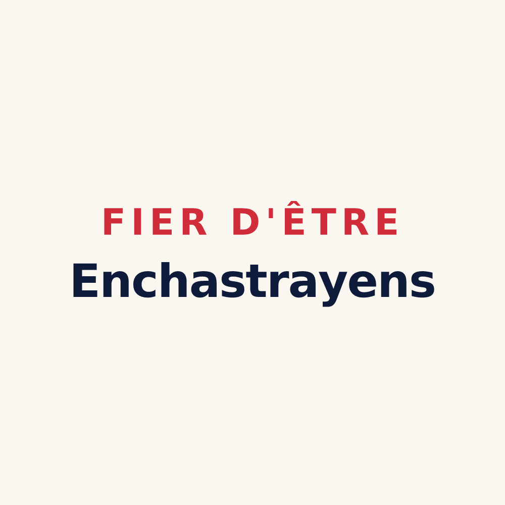 Tasse « Fier d'être Enchastrayens » — design pour Enchastrayes