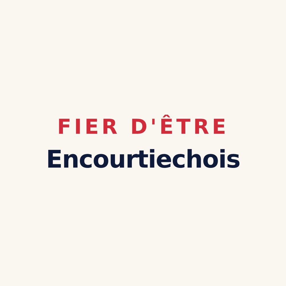 Tasse « Fier d'être Encourtiechois » — design pour Encourtiech