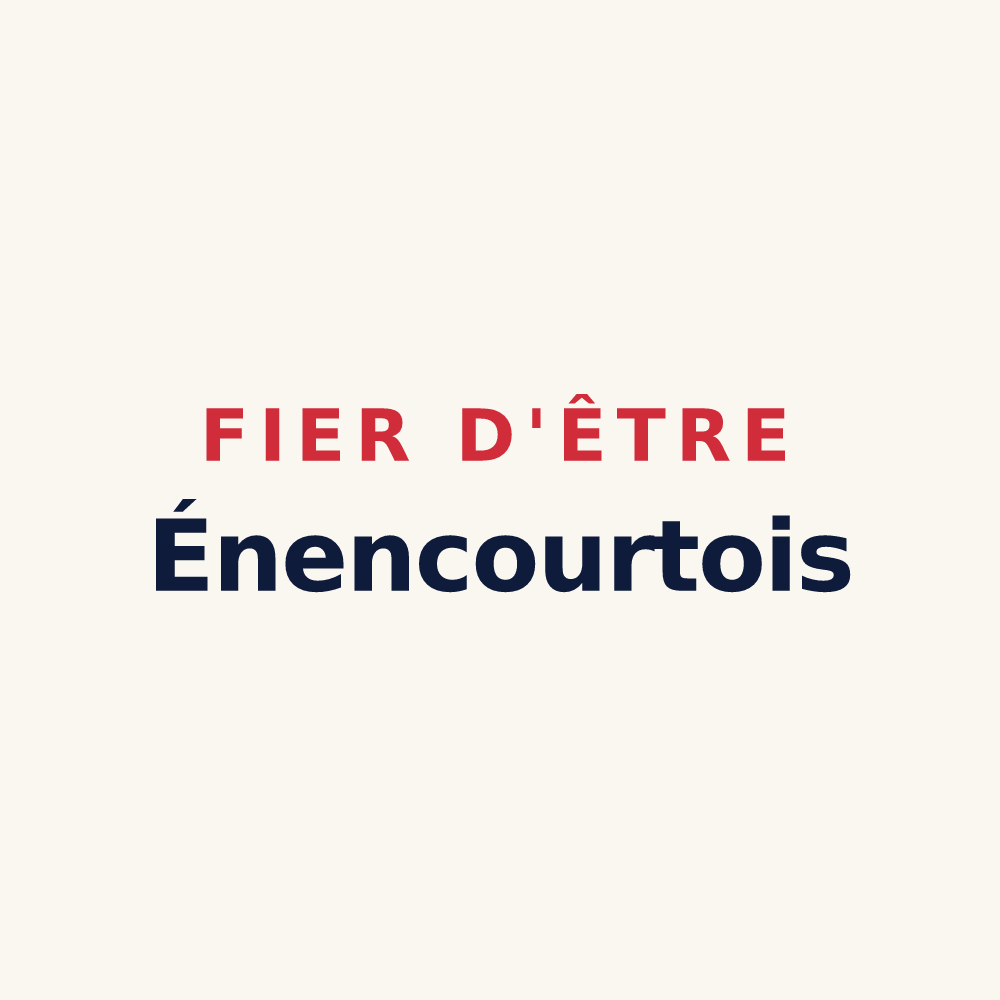 Tasse « Fier d'être Énencourtois » — design pour Énencourt-Léage