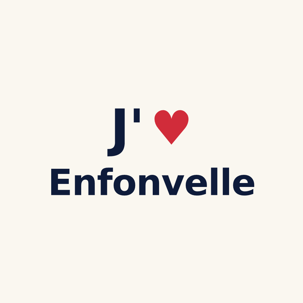 Tasse personnalisée Enfonvelle — design J'aime Enfonvelle