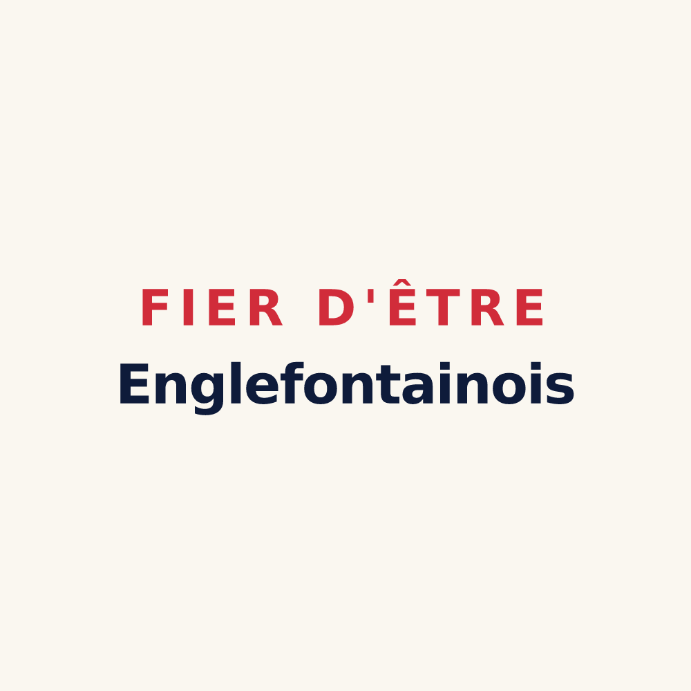 Tasse « Fier d'être Englefontainois » — design pour Englefontaine