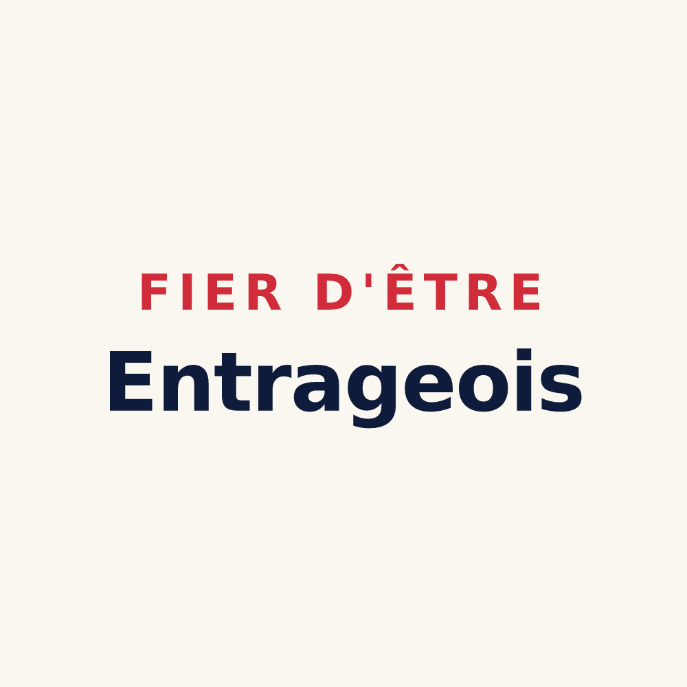 Tasse « Fier d'être Entrageois » — design pour Entrages