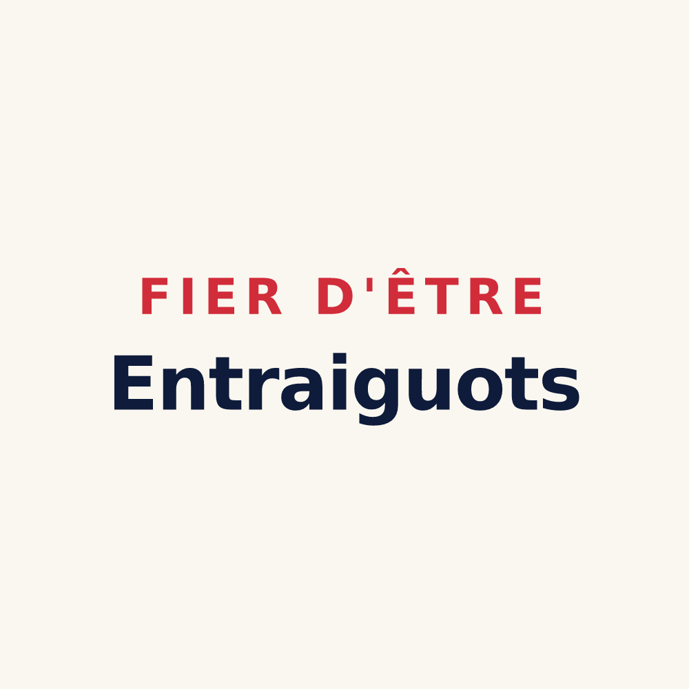 Tasse « Fier d'être Entraiguots » — design pour Entraigues