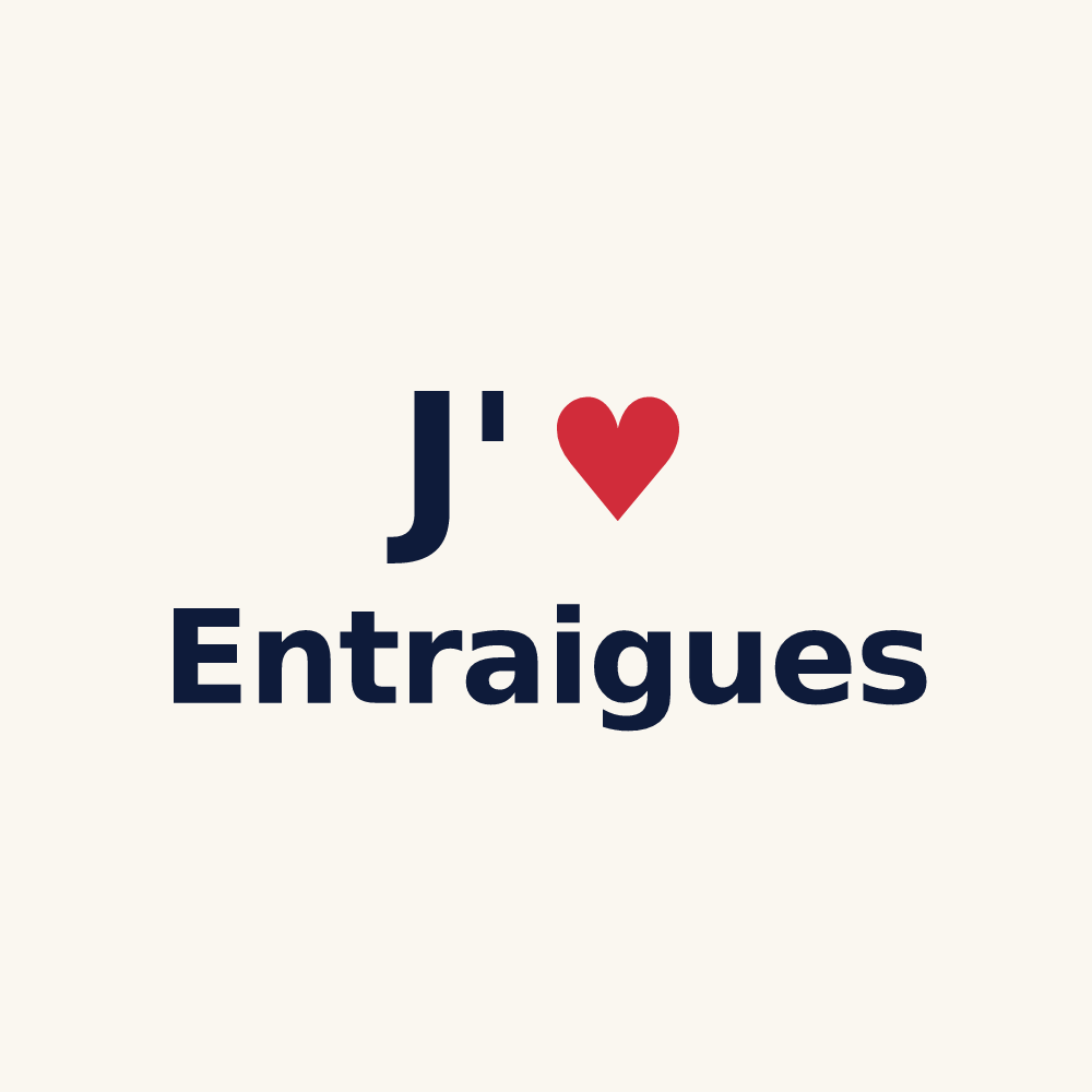 Tasse personnalisée Entraigues — design J'aime Entraigues