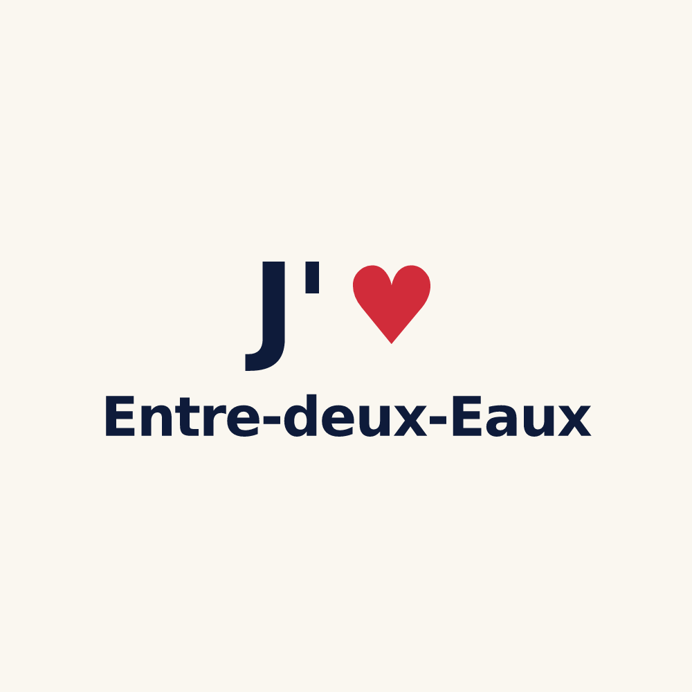 Tasse personnalisée Entre-deux-Eaux — design J'aime Entre-deux-Eaux