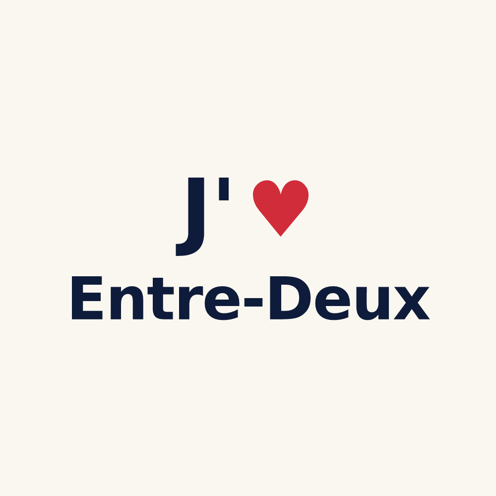 Tasse personnalisée Entre-Deux — design J'aime Entre-Deux