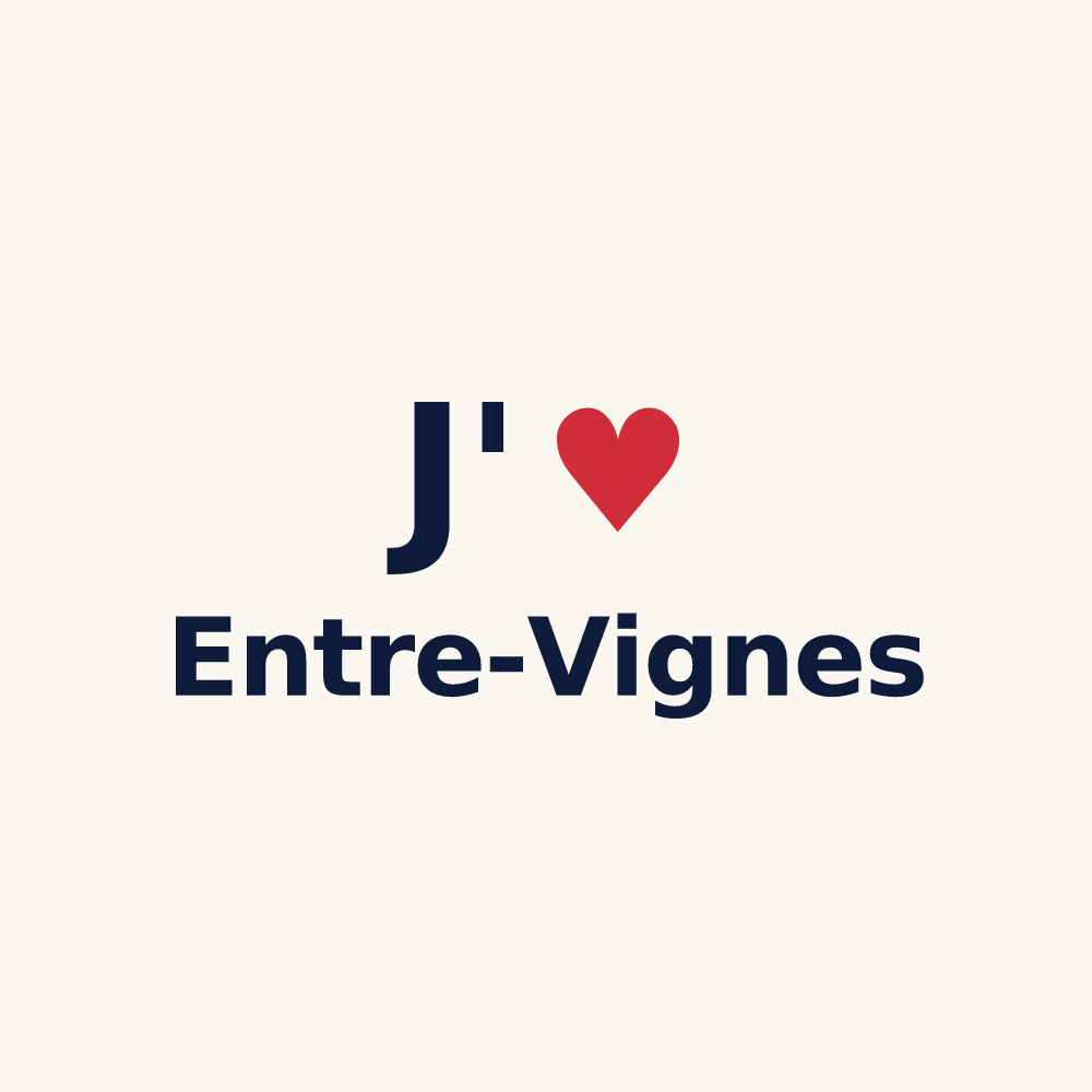Tasse personnalisée Entre-Vignes — design J'aime Entre-Vignes