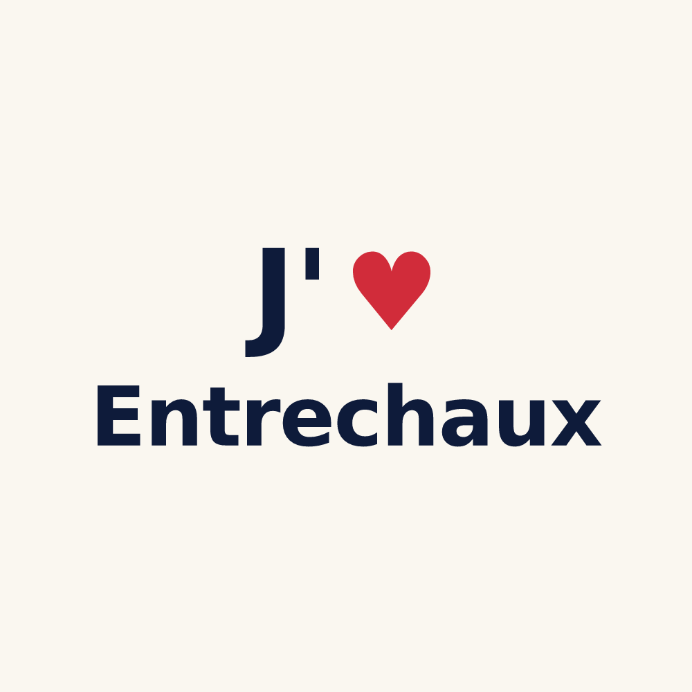 Tasse personnalisée Entrechaux — design J'aime Entrechaux