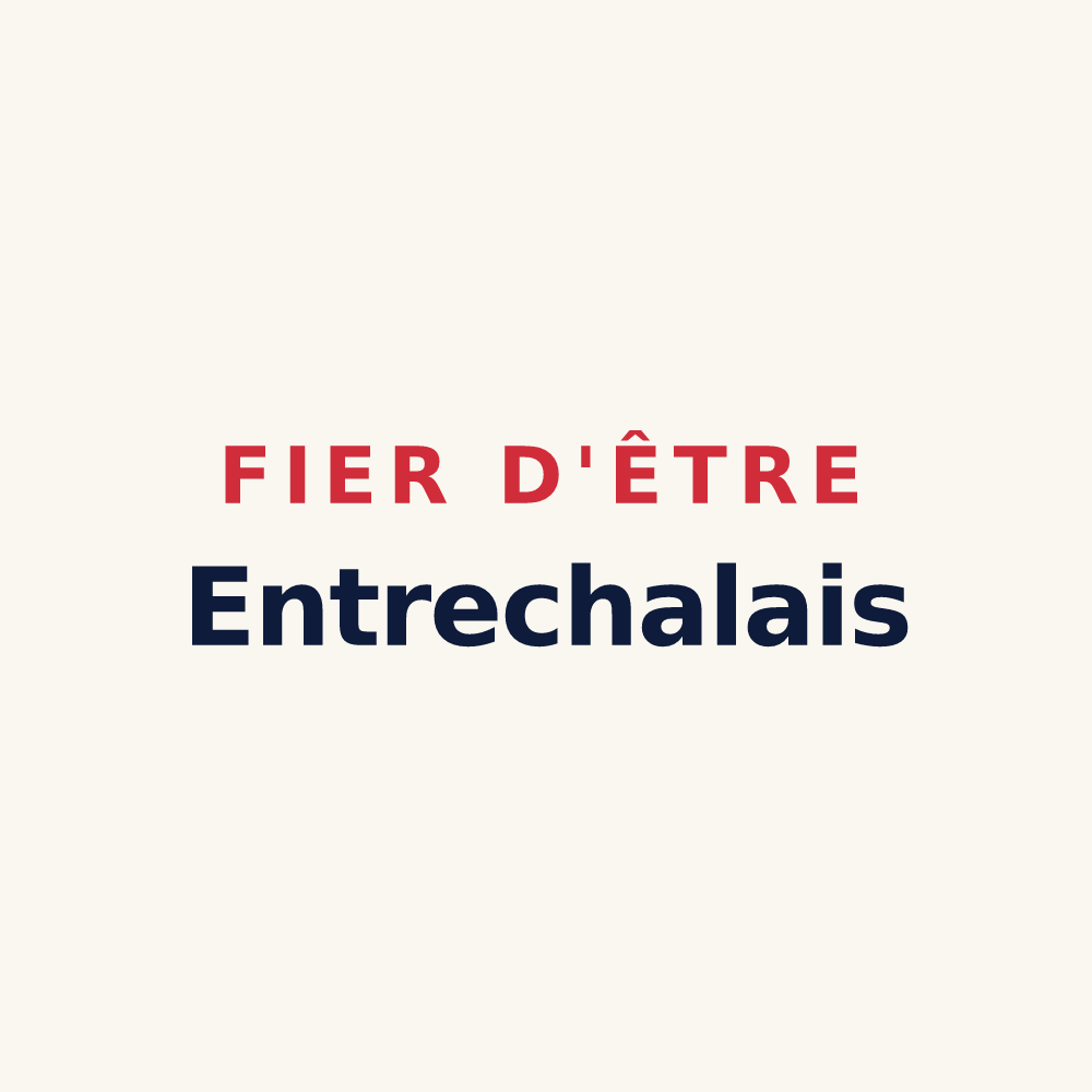 Tasse « Fier d'être Entrechalais » — design pour Entrechaux