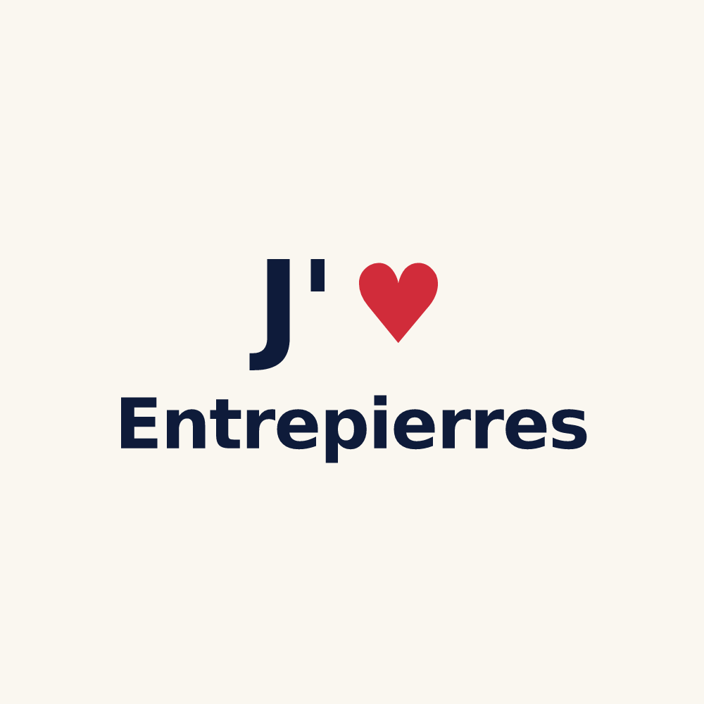 Tasse personnalisée Entrepierres — design J'aime Entrepierres