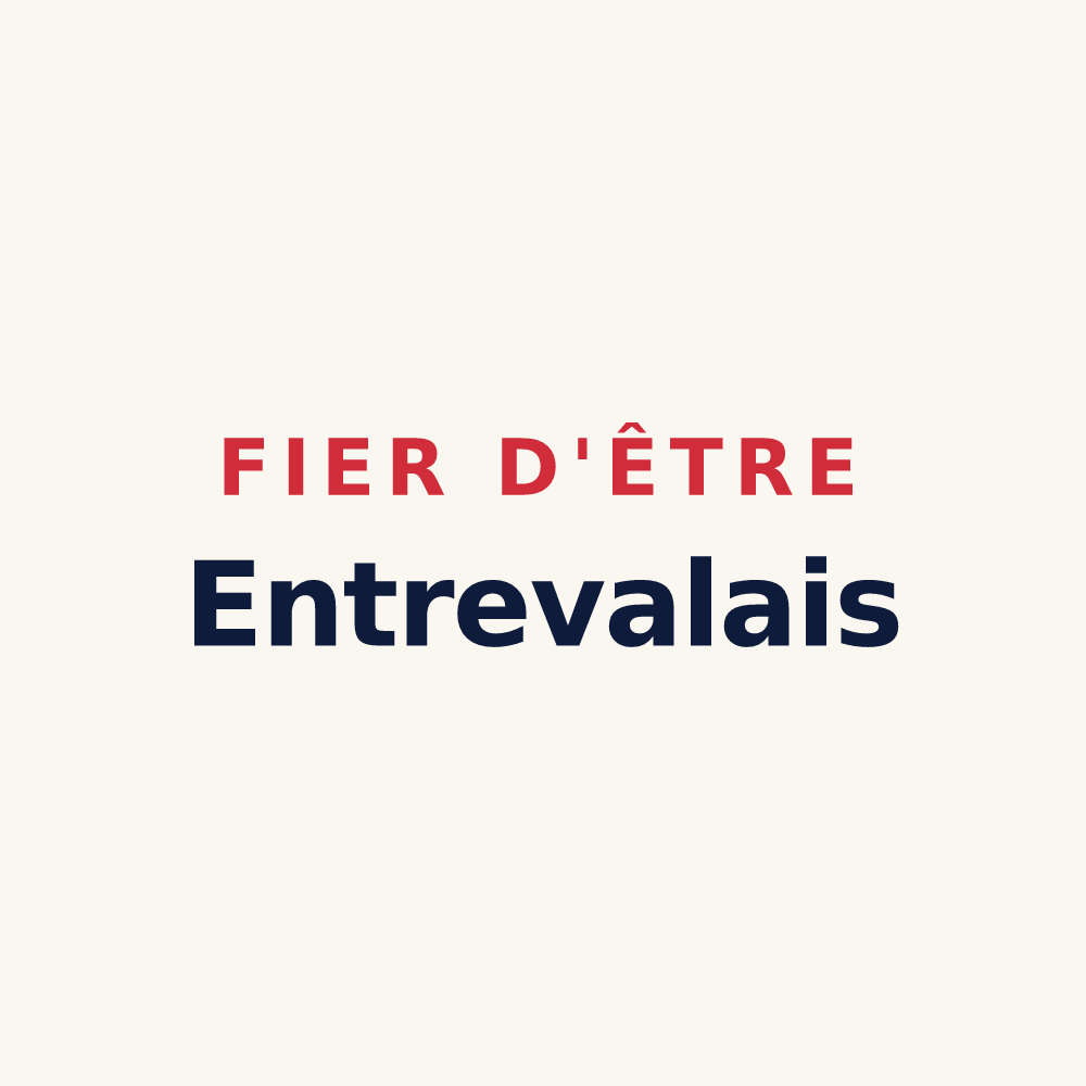 Tasse « Fier d'être Entrevalais » — design pour Entrevaux
