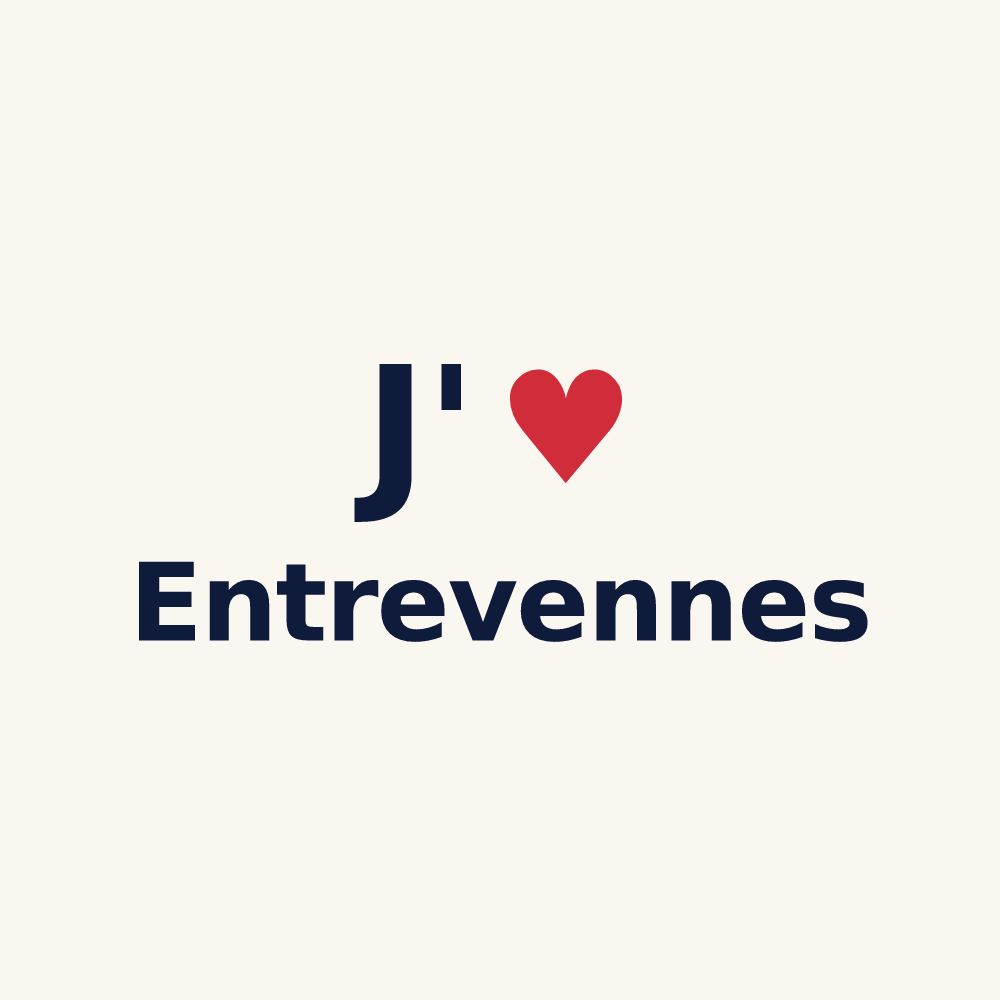 Tasse personnalisée Entrevennes — design J'aime Entrevennes