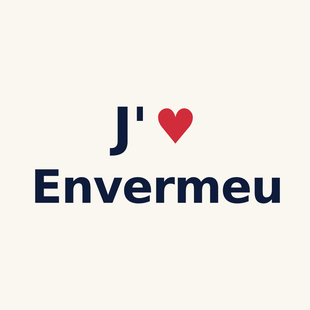 Tasse personnalisée Envermeu — design J'aime Envermeu