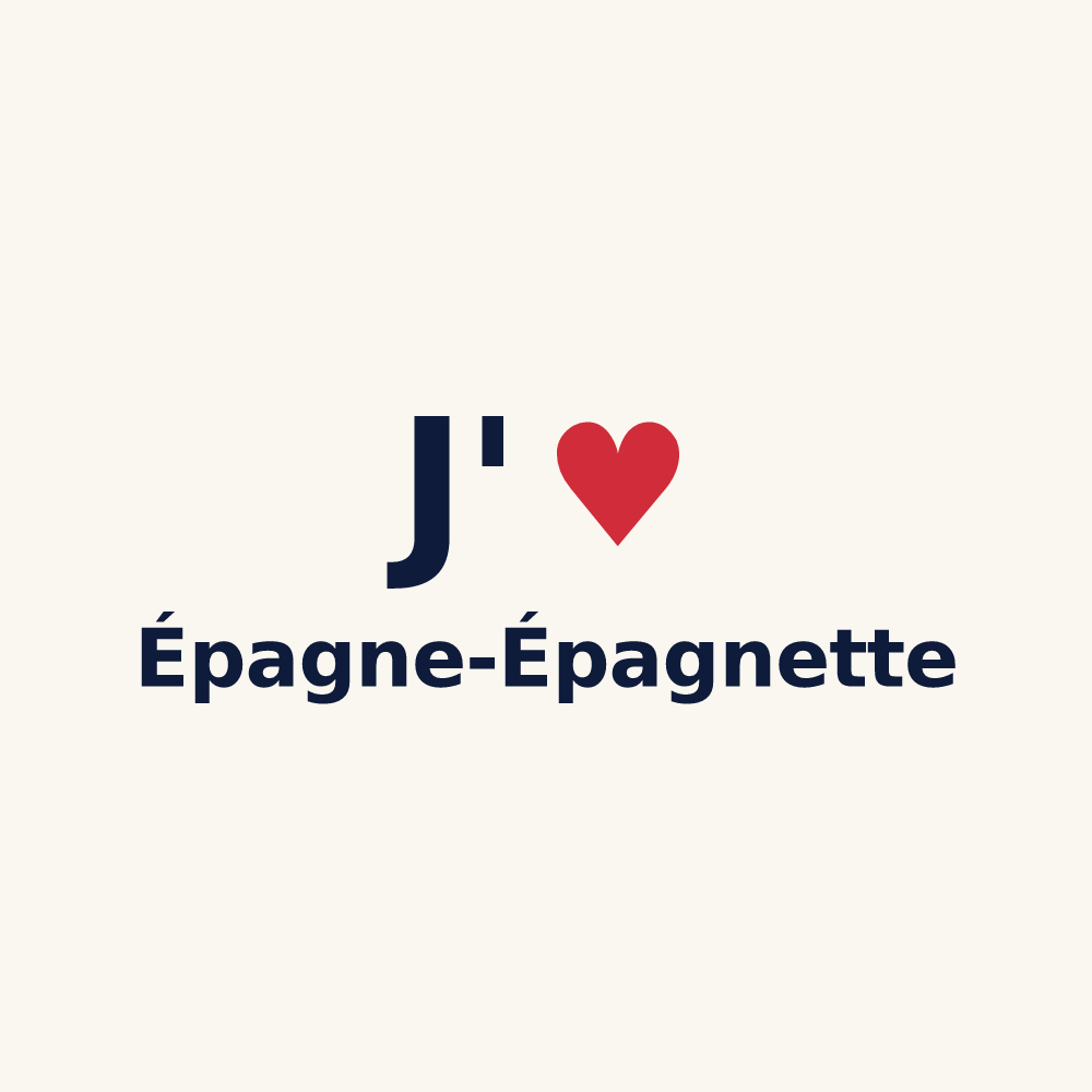 Tasse personnalisée Épagne-Épagnette — design J'aime Épagne-Épagnette