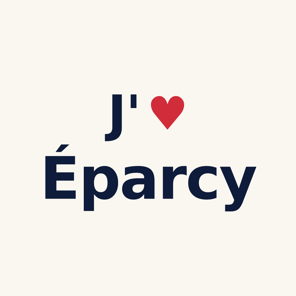 Tasse personnalisée Éparcy — design J'aime Éparcy