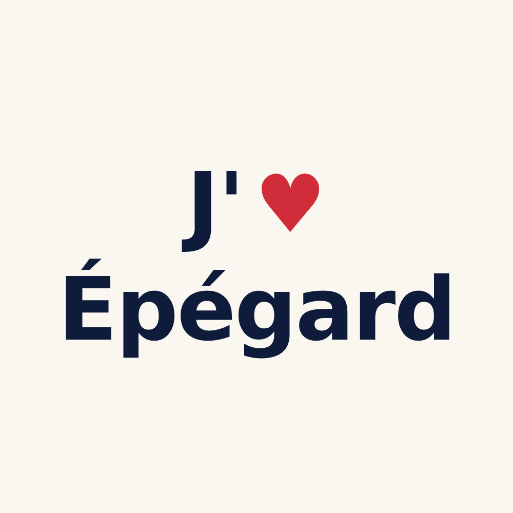 Tasse personnalisée Épégard — design J'aime Épégard