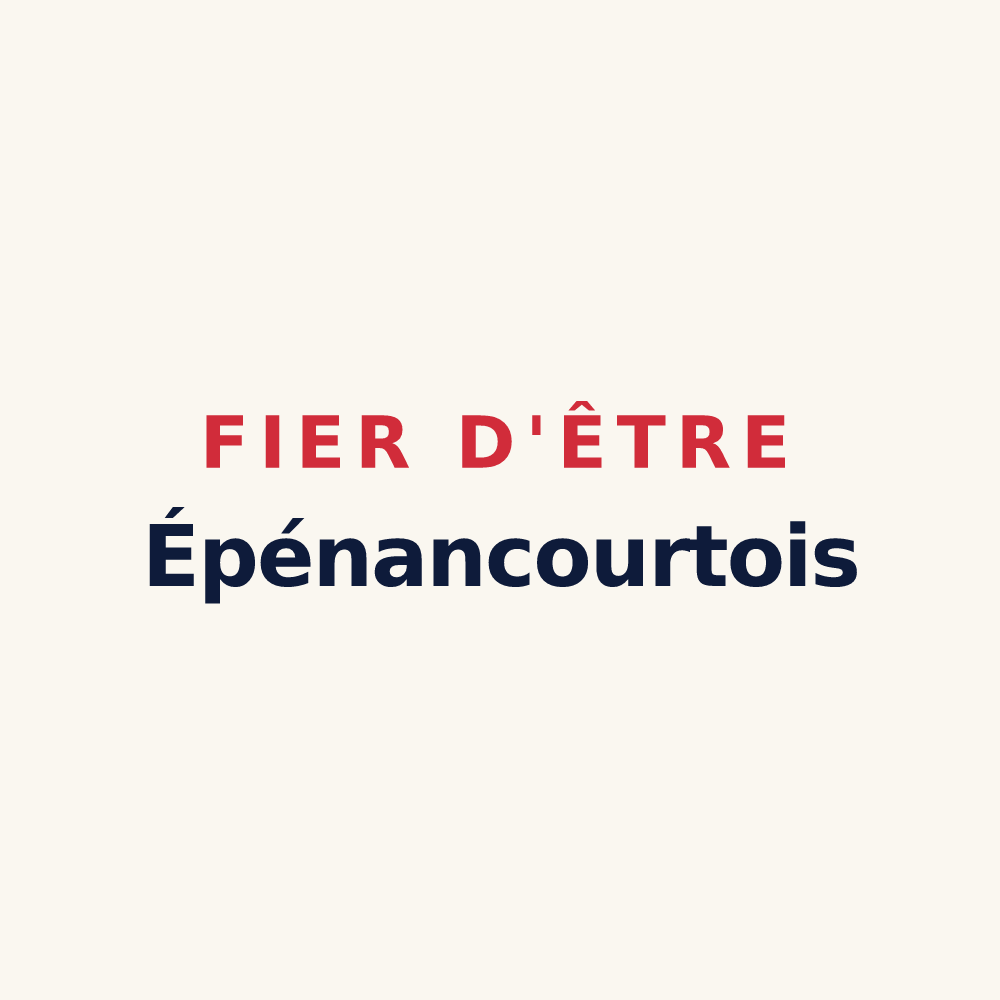 Tasse « Fier d'être Épénancourtois » — design pour Épénancourt