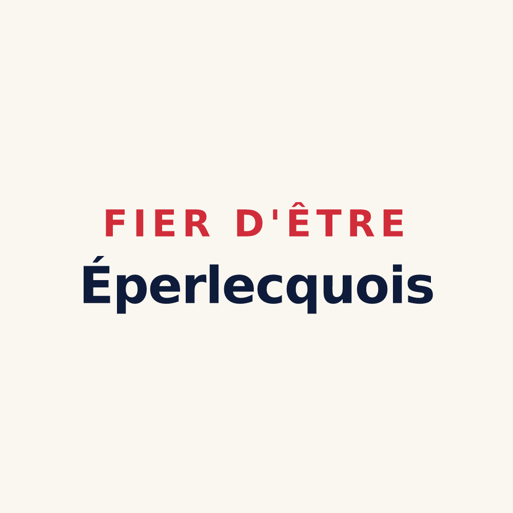 Tasse « Fier d'être Éperlecquois » — design pour Éperlecques
