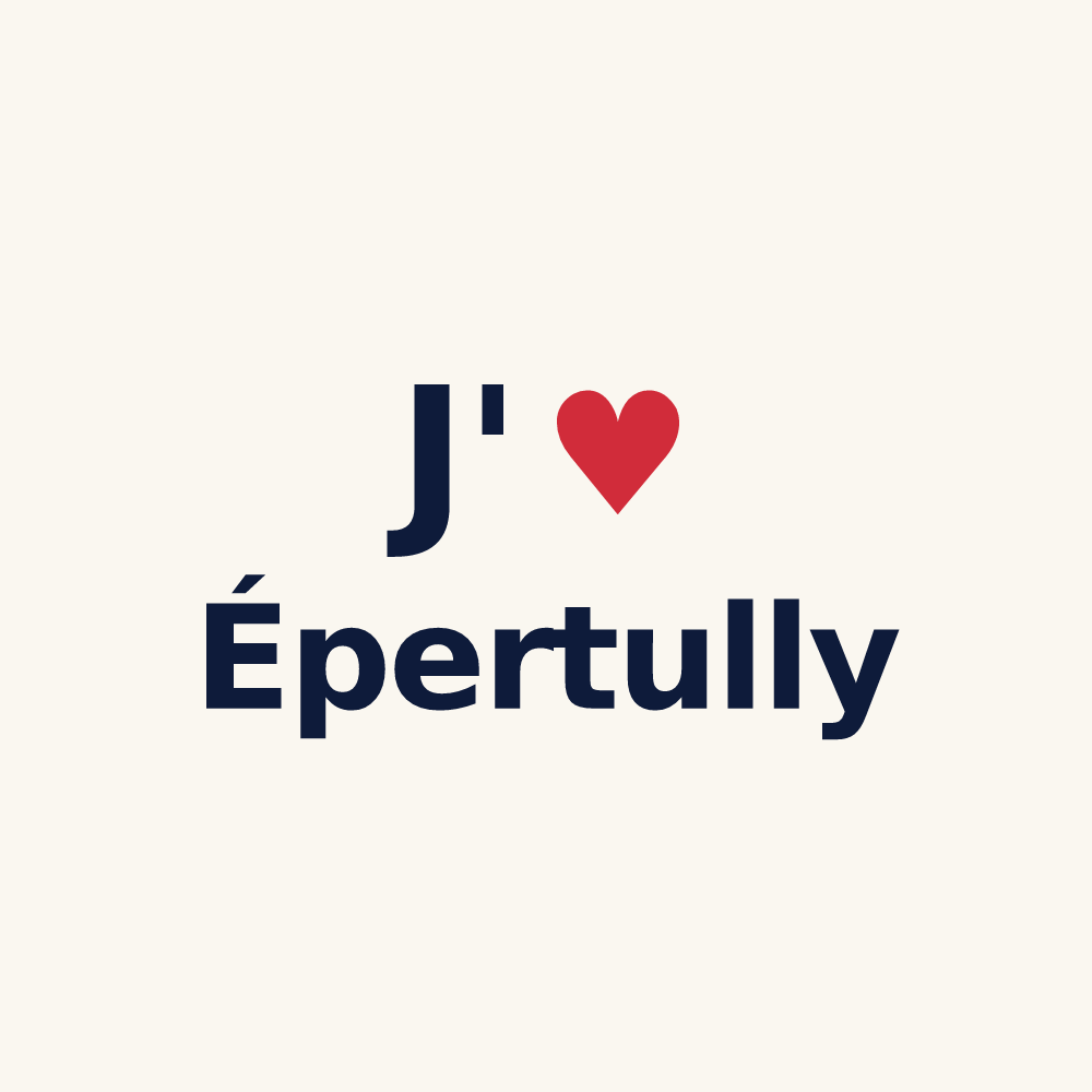 Tasse personnalisée Épertully — design J'aime Épertully