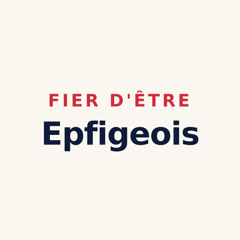 Tasse « Fier d'être Epfigeois » — design pour Epfig