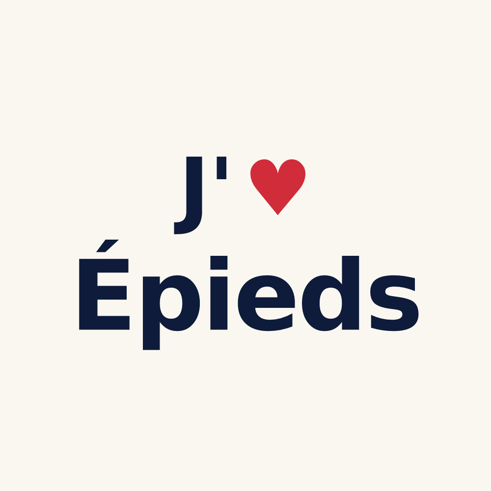 Tasse personnalisée Épieds — design J'aime Épieds
