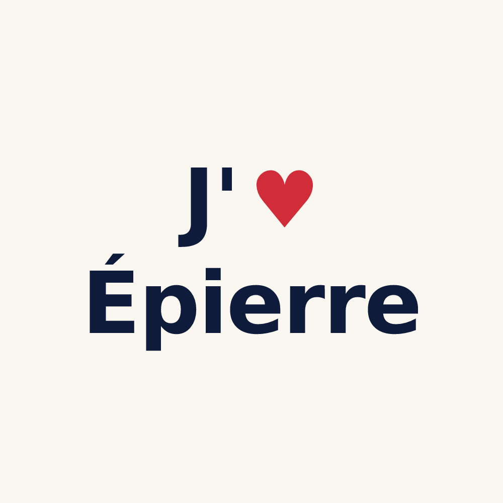 Tasse personnalisée Épierre — design J'aime Épierre