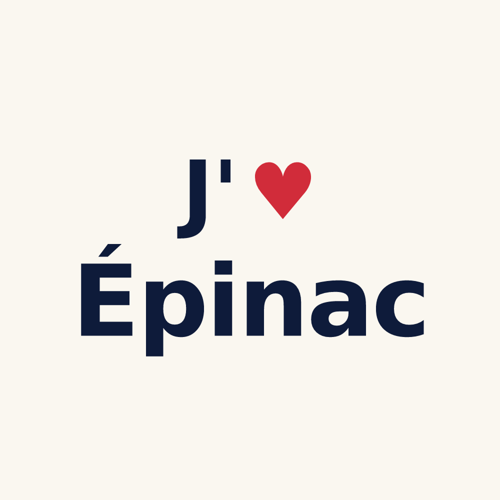Tasse personnalisée Épinac — design J'aime Épinac