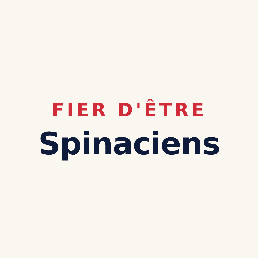 Tasse « Fier d'être Spinaciens » — design pour Épinay-Champlâtreux