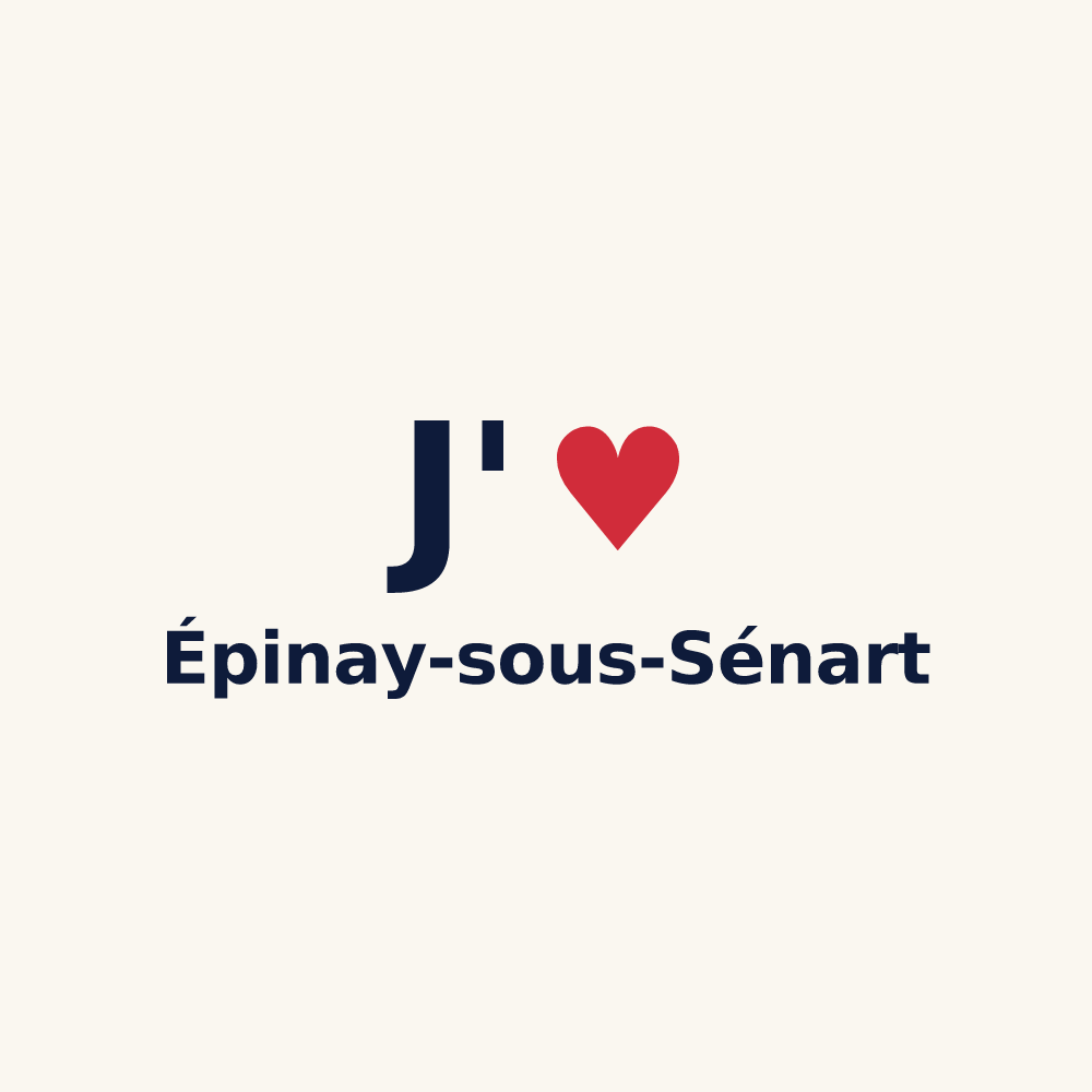 Tasse personnalisée Épinay-sous-Sénart — design J'aime Épinay-sous-Sénart