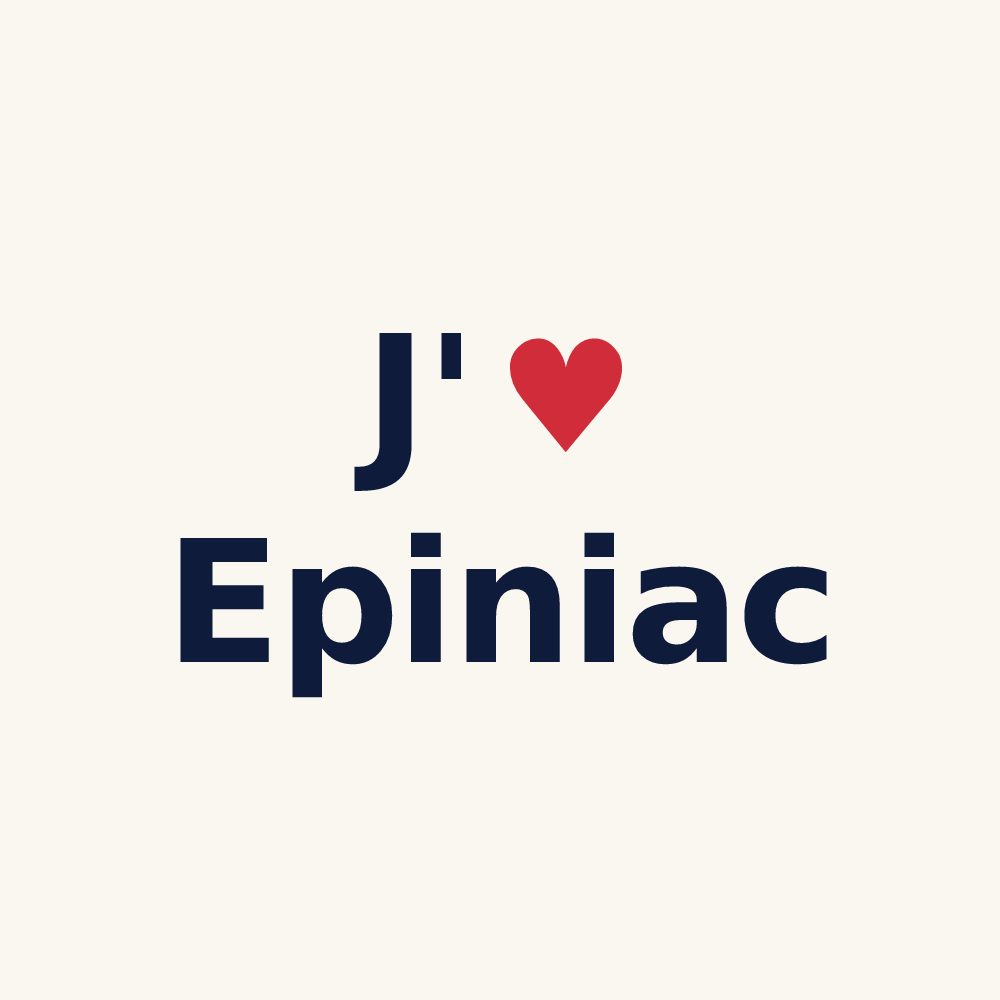 Tasse personnalisée Epiniac — design J'aime Epiniac