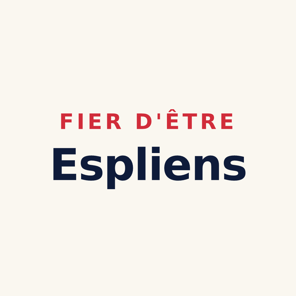 Tasse « Fier d'être Espliens » — design pour Éply