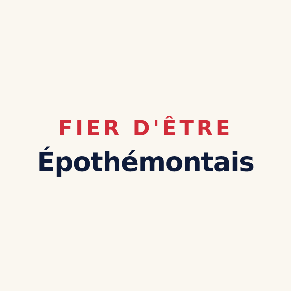Tasse « Fier d'être Épothémontais » — design pour Épothémont