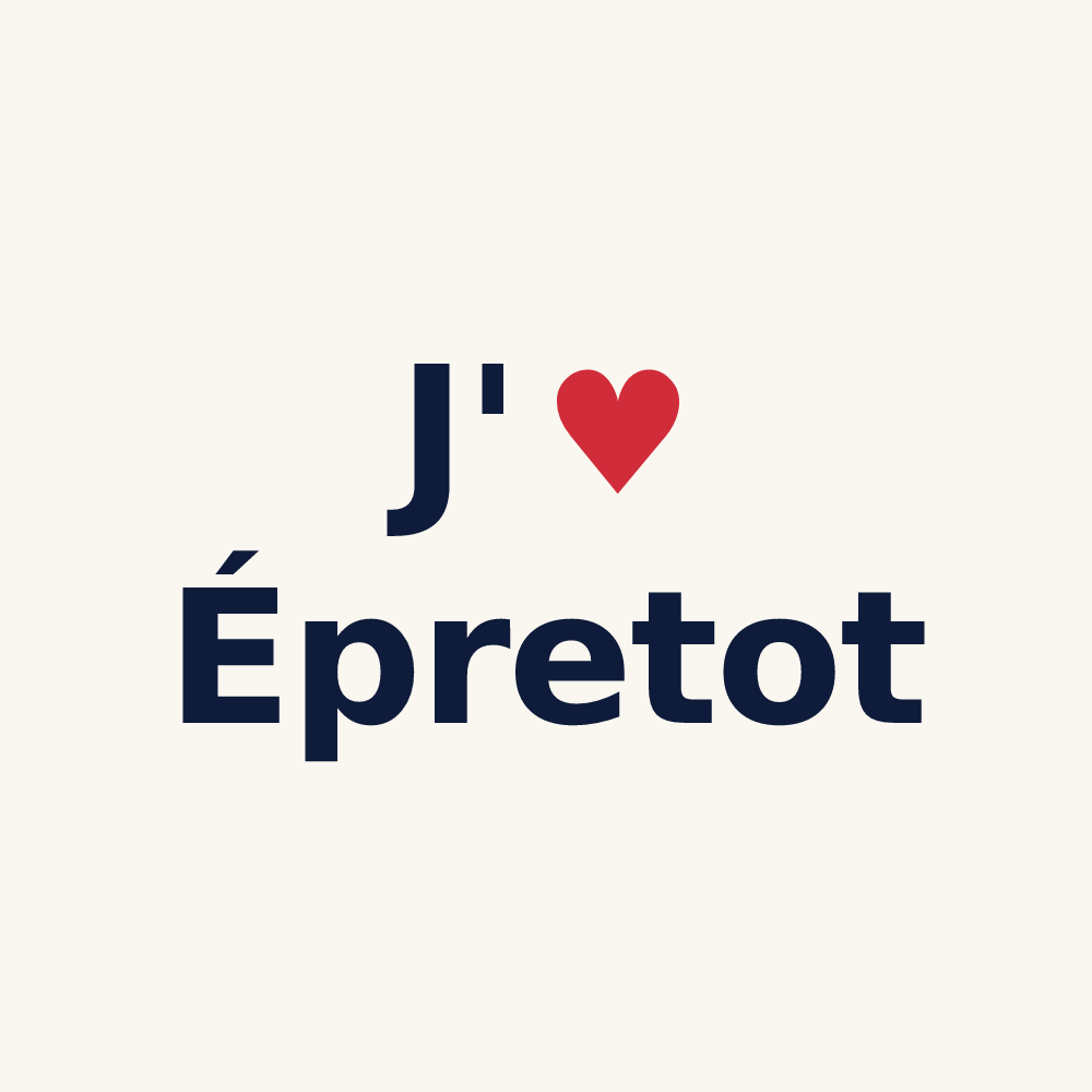 Tasse personnalisée Épretot — design J'aime Épretot