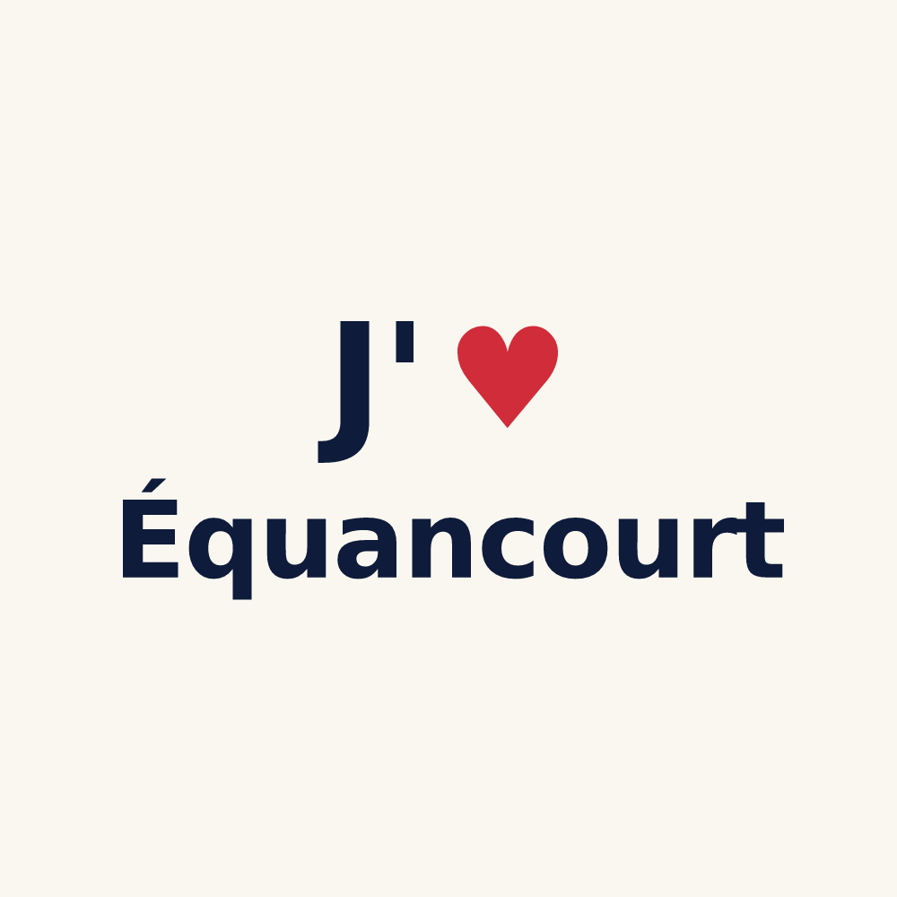 Tasse personnalisée Équancourt — design J'aime Équancourt