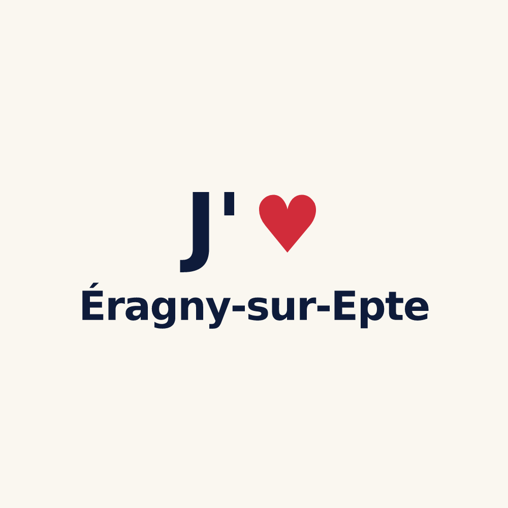 Tasse personnalisée Éragny-sur-Epte — design J'aime Éragny-sur-Epte
